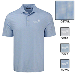 MEN'S DIAMOND DOT PRINT ECO POLO